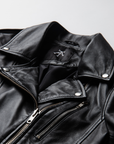 Non Water-Repellent Biker Leather Jacket | Aphrodite