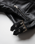 Non Water-Repellent Biker Leather Jacket | Aphrodite