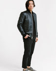 Non Water-Repellent Bomber Leather Jacket | Odysseus