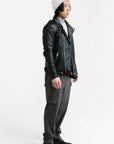 On Hand Non Water-Repellent Biker Leather Jacket | Ares