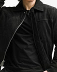 Non Water-Repellent Blouson Nubuck Jacket | Heracles