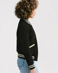Non Water-Repellent Bomber Nubuck Jacket | Hecate