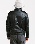 On Hand Non Water-Repellent Biker Leather Jacket | Ares