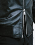 Non Water-Repellent Bomber Leather Jacket | Odysseus