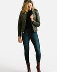 Non Water-Repellent Biker Leather Jacket | Aphrodite
