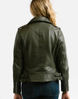 Non Water-Repellent Biker Leather Jacket | Aphrodite