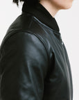 Non Water-Repellent Bomber Leather Jacket | Odysseus