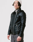On Hand Non Water-Repellent Biker Leather Jacket | Ares
