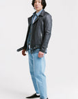 On Hand Non Water-Repellent Biker Leather Jacket | Ares