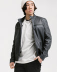 On Hand Racer Leather Jacket | Achilles
