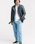 On Hand Non Water-Repellent Biker Leather Jacket | Ares