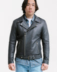 On Hand Non Water-Repellent Biker Leather Jacket | Ares