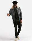 Non Water-Repellent Aviator Leather Jacket | Icarus