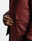 Non Water-Repellent Aviator Leather Jacket | Icarus