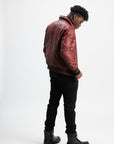 Non Water-Repellent Aviator Leather Jacket | Icarus