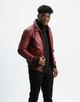 Non Water-Repellent Aviator Leather Jacket | Icarus