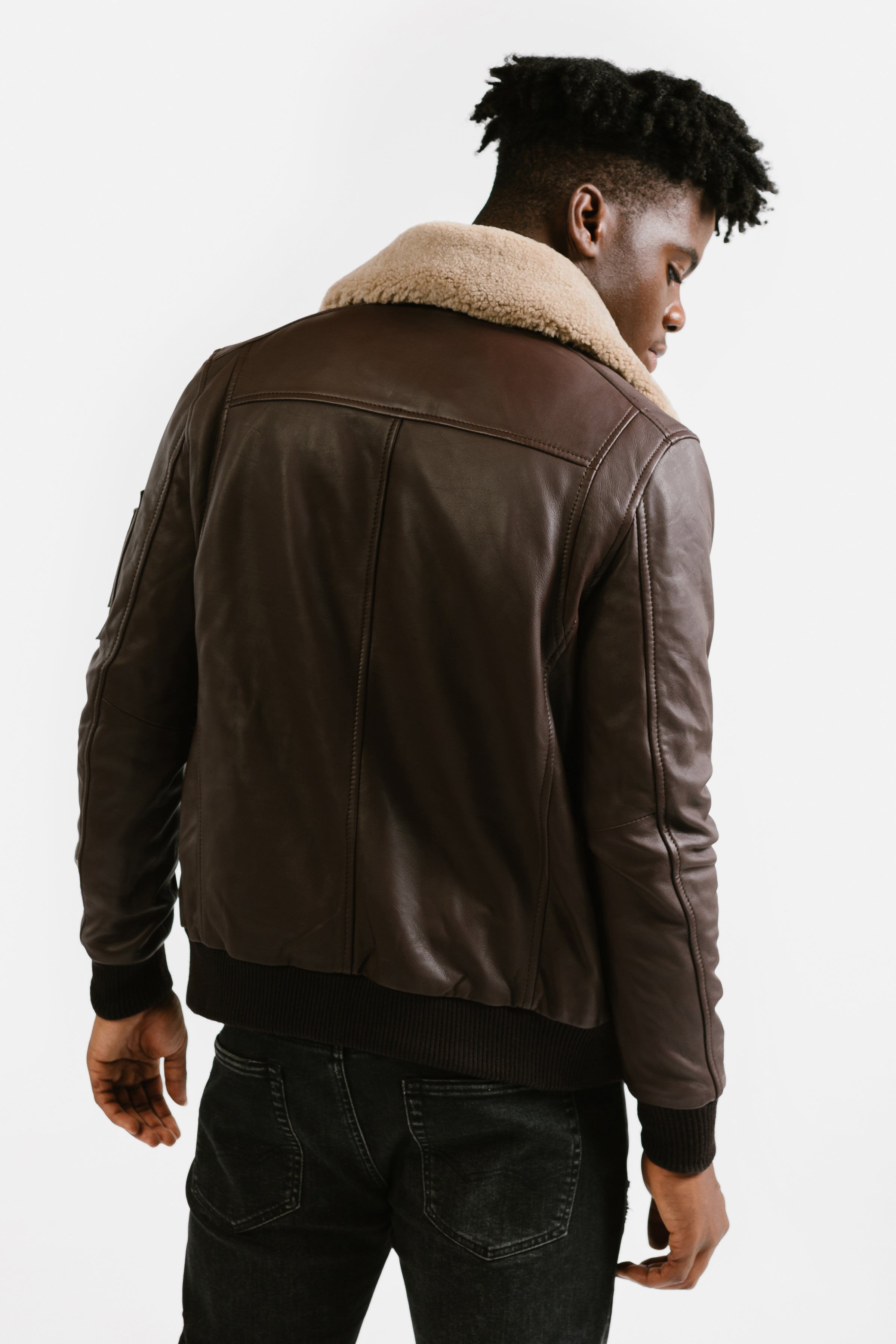 Men's Aviator Leather Jacket | Icarus – Threads of Apollo