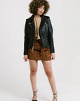 Non Water-Repellent Biker Leather Jacket | Aphrodite