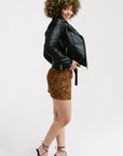 Non Water-Repellent Biker Leather Jacket | Aphrodite