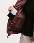 On Hand Non Water-Repellent Biker Leather Jacket | Ares