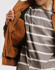 Non Water-Repellent Blouson Nubuck Jacket | Heracles