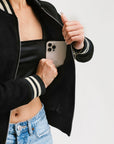 Bomber Nubuck Jacket | Hecate