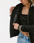 Bomber Nubuck Jacket | Hecate