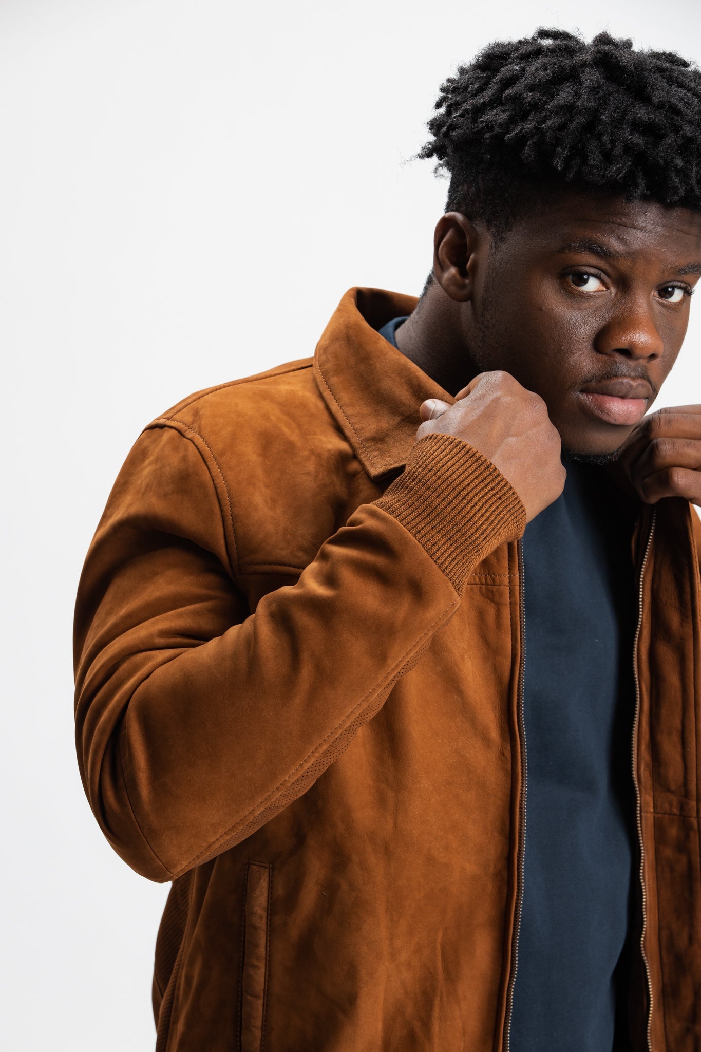 Non Water-Repellent Blouson Nubuck Jacket | Heracles