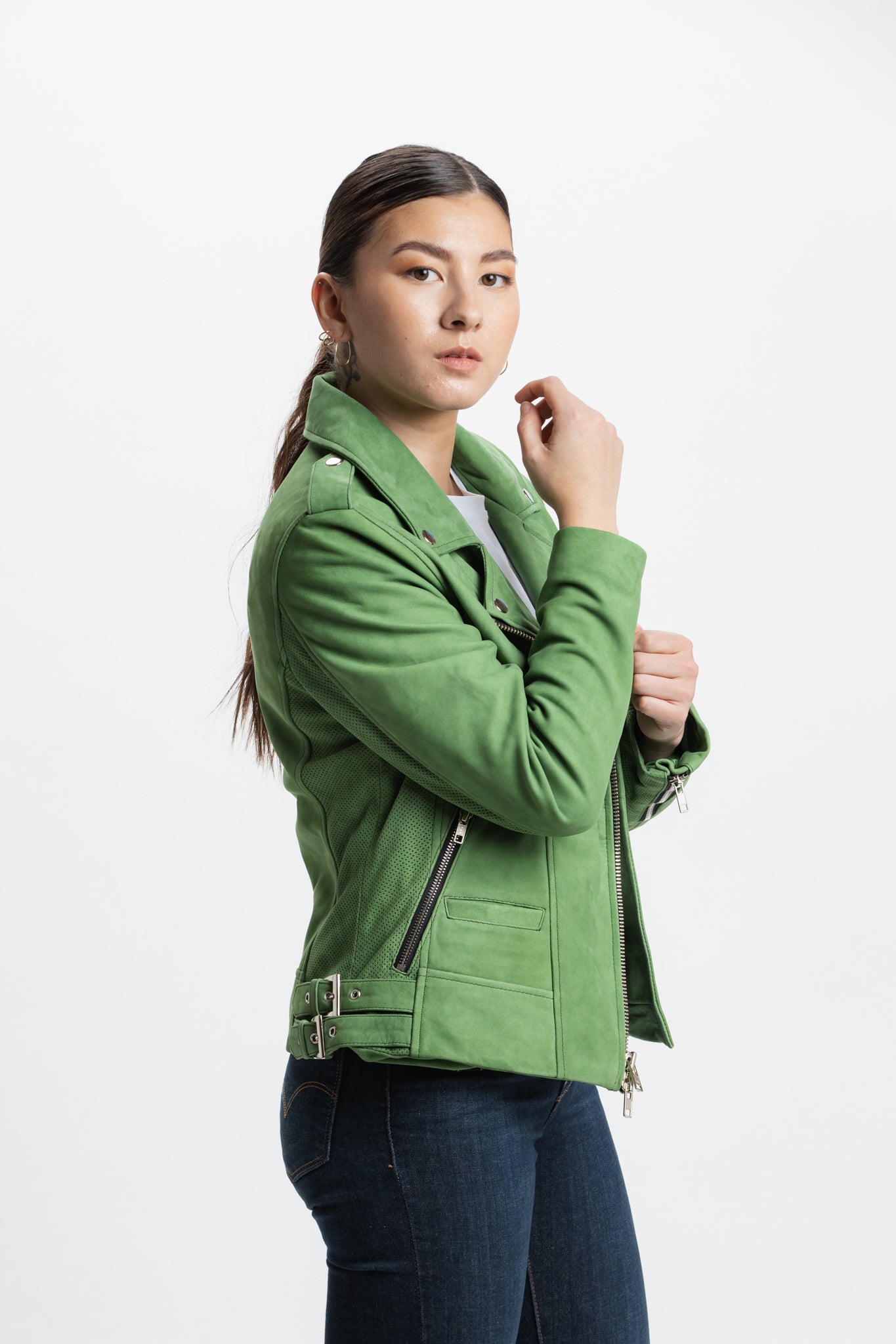 Warehouse Biker Nubuck Jacket | Aphrodite