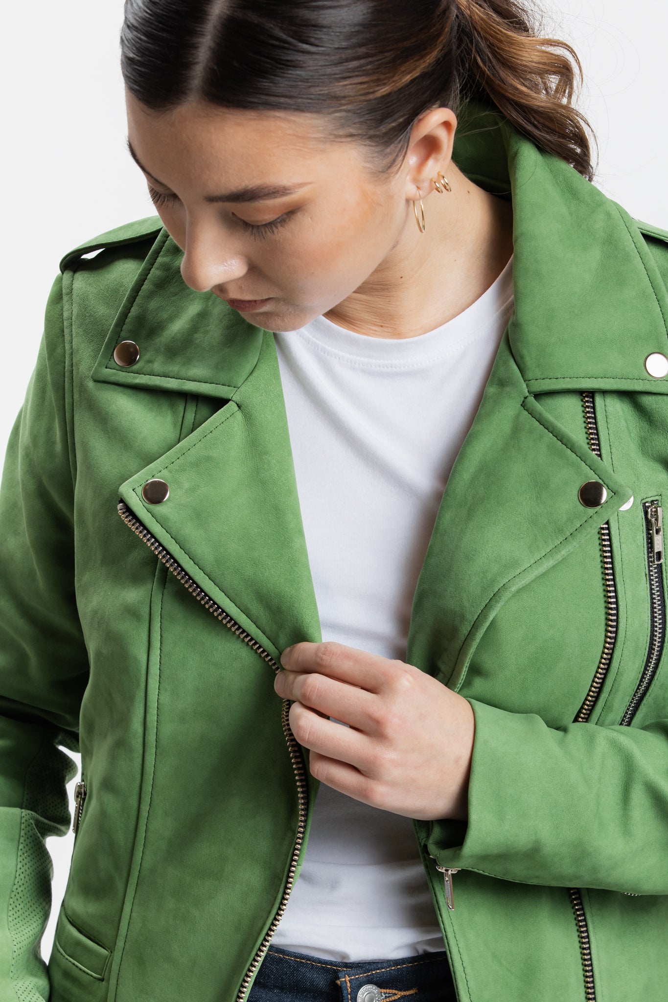 Warehouse Biker Nubuck Jacket | Aphrodite