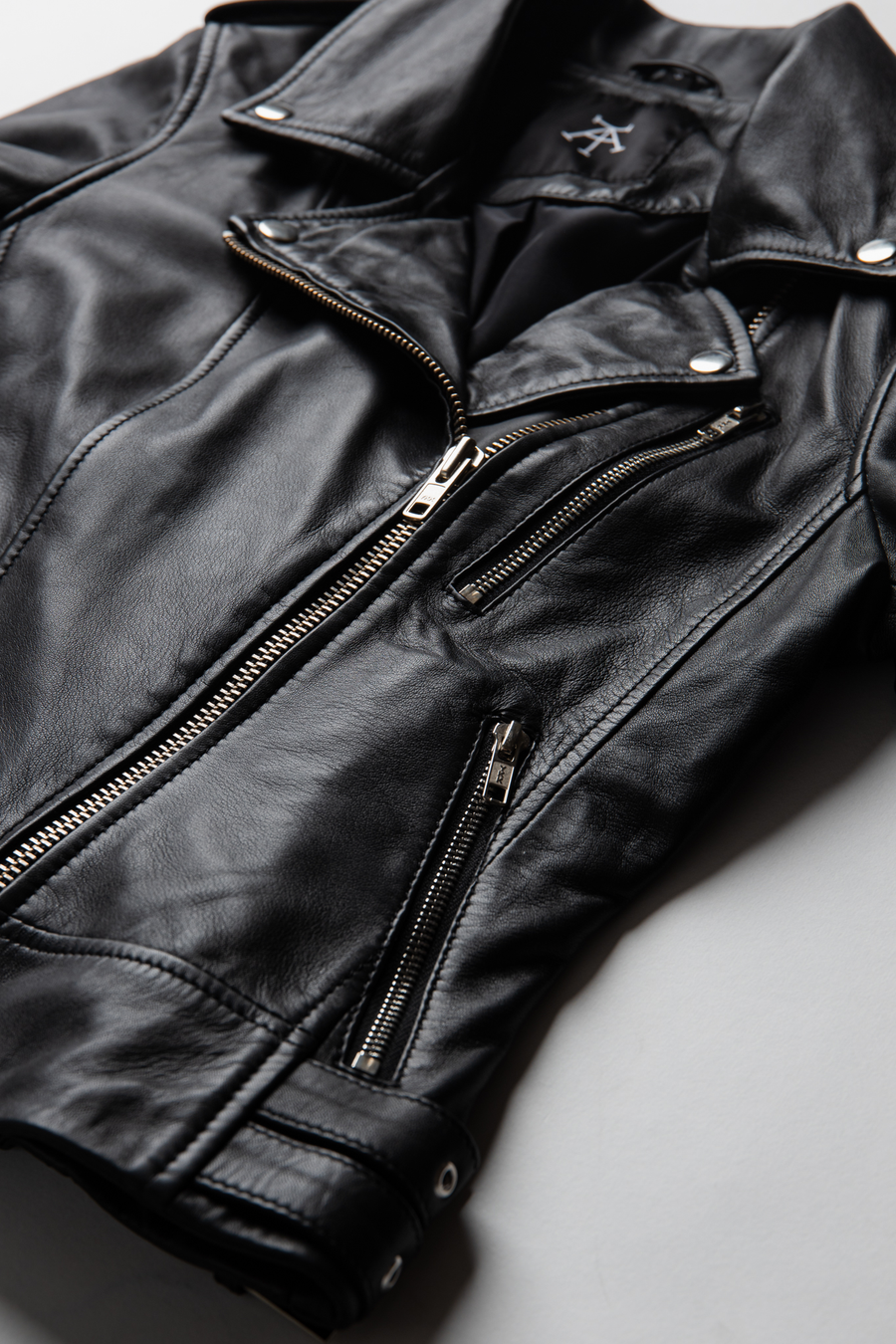 Non Water-Repellent Biker Leather Jacket | Aphrodite