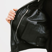 On Hand Bomber Leather Jacket | Odysseus