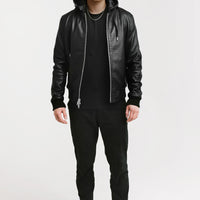 On Hand Bomber Leather Jacket | Odysseus