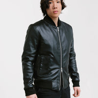 On Hand Bomber Leather Jacket | Odysseus