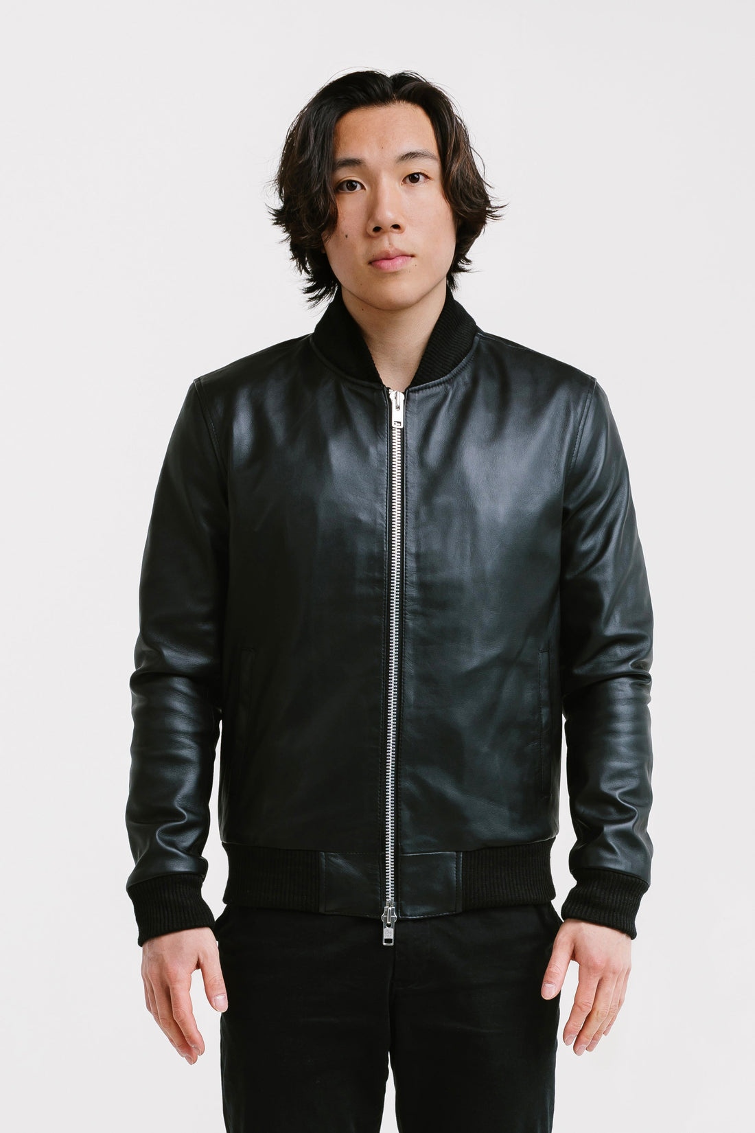 On Hand Bomber Leather Jacket | Odysseus