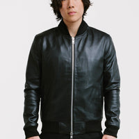 On Hand Bomber Leather Jacket | Odysseus