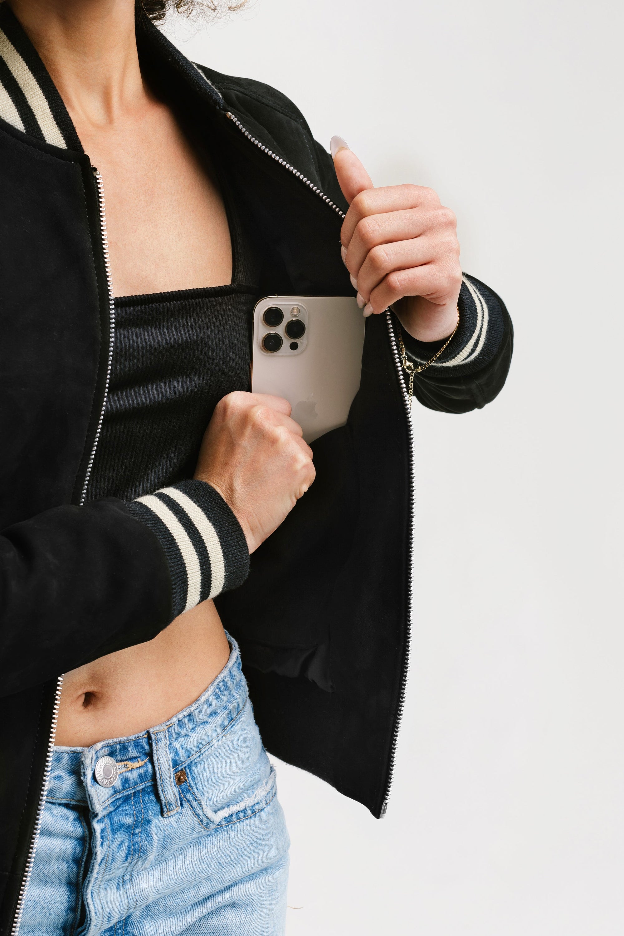 Non Water-Repellent Bomber Nubuck Jacket | Hecate