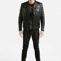 On Hand Racer Leather Jacket | Achilles