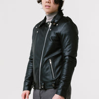 Non Water-Repellent Biker Leather Jacket | Ares