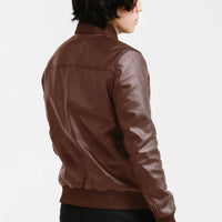 Bomber Leather Jacket | Odysseus