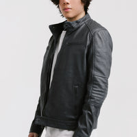 On Hand Racer Leather Jacket | Achilles