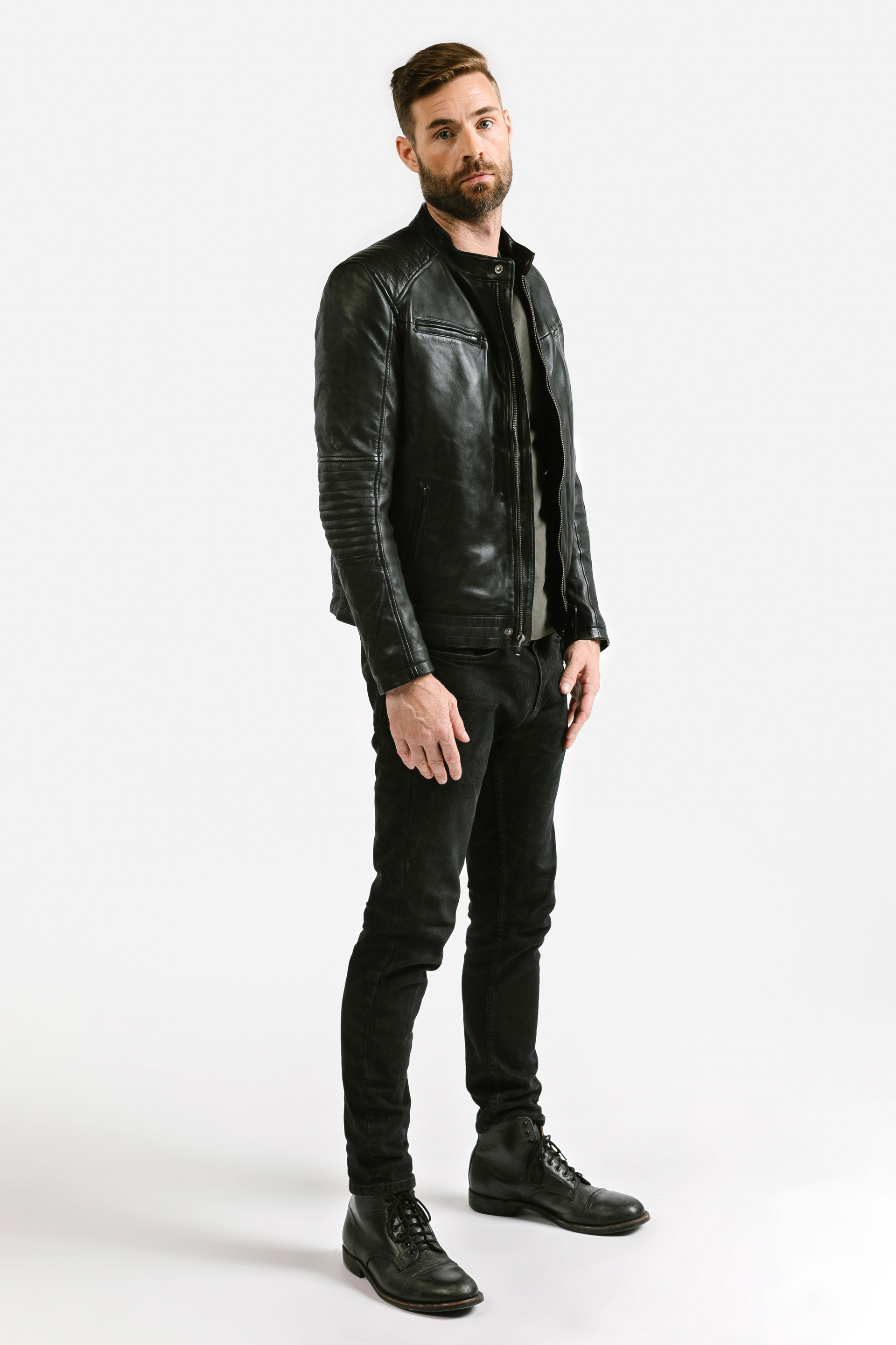 Men's Racer Leather Jacket | Achilles – Threads of Apollo