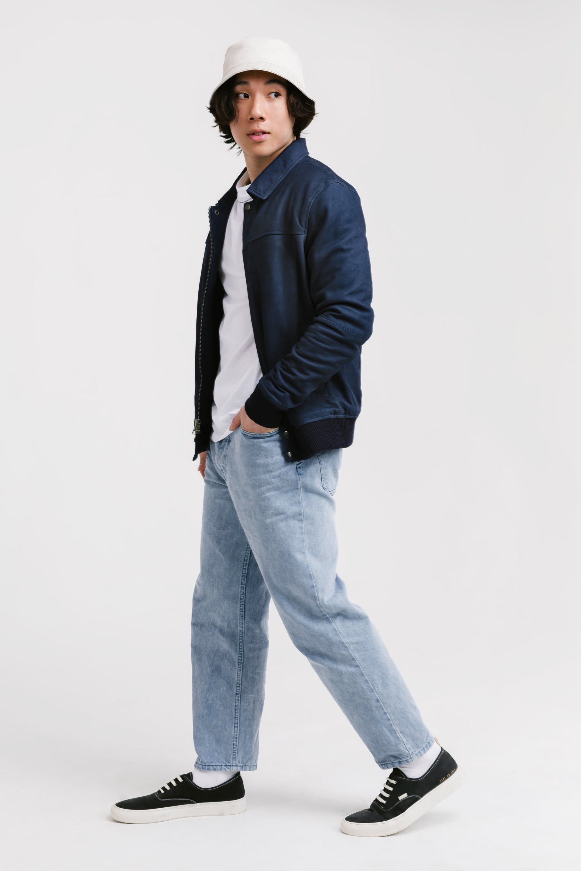 Non Water-Repellent Blouson Nubuck Jacket | Heracles