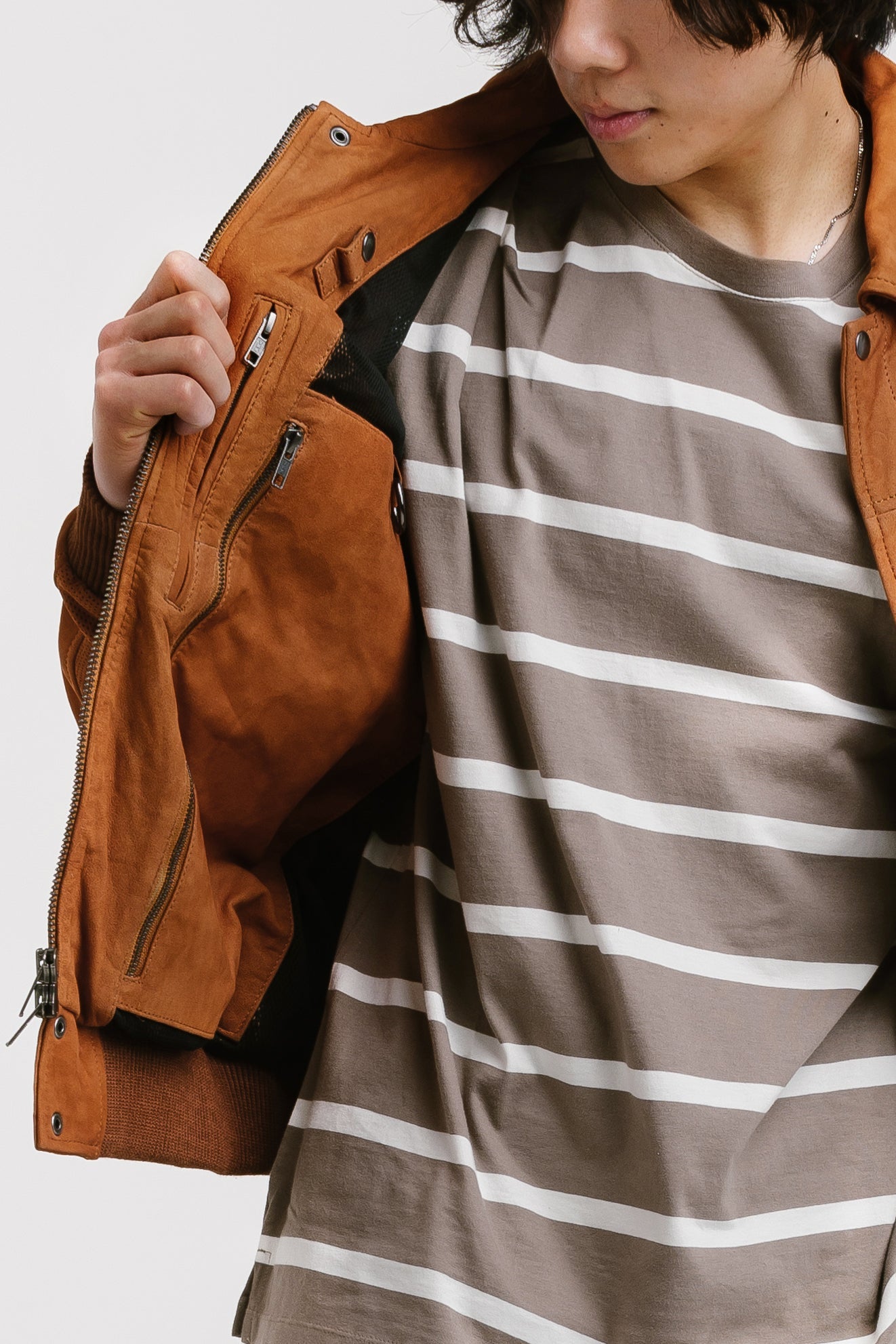 Non Water-Repellent Blouson Nubuck Jacket | Heracles