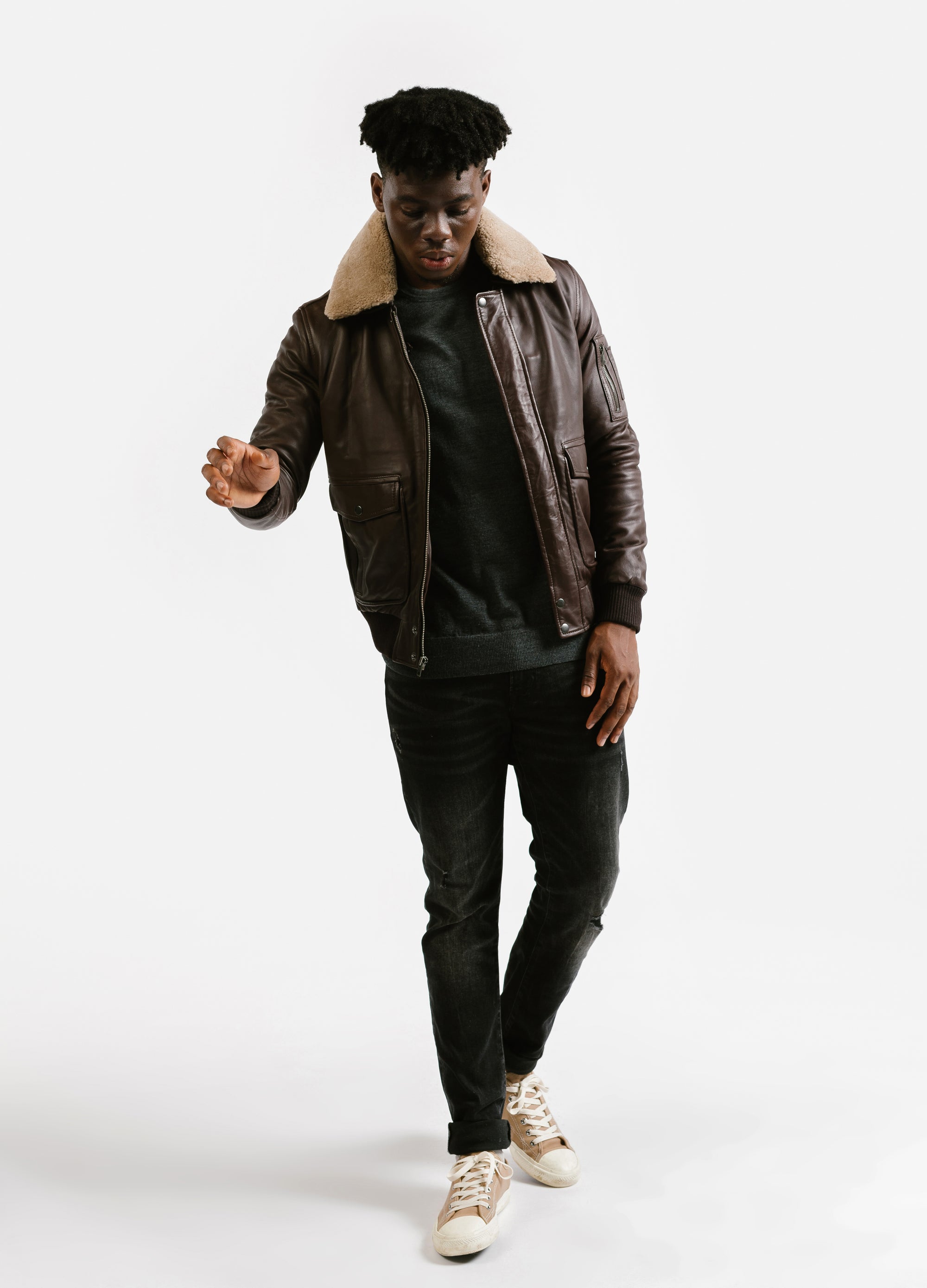 Aviator Leather Jacket | Icarus