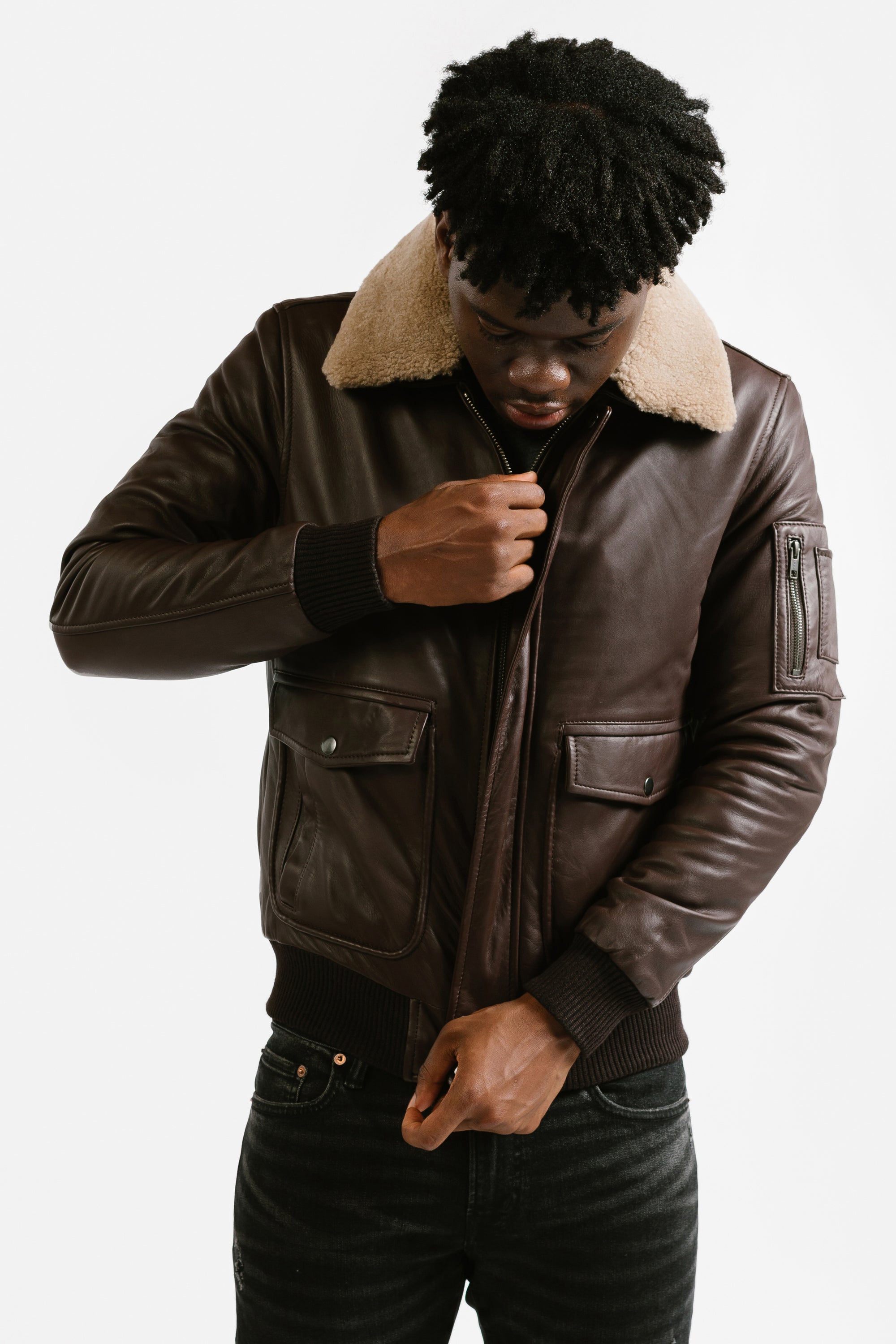Aviator Leather Jacket | Icarus