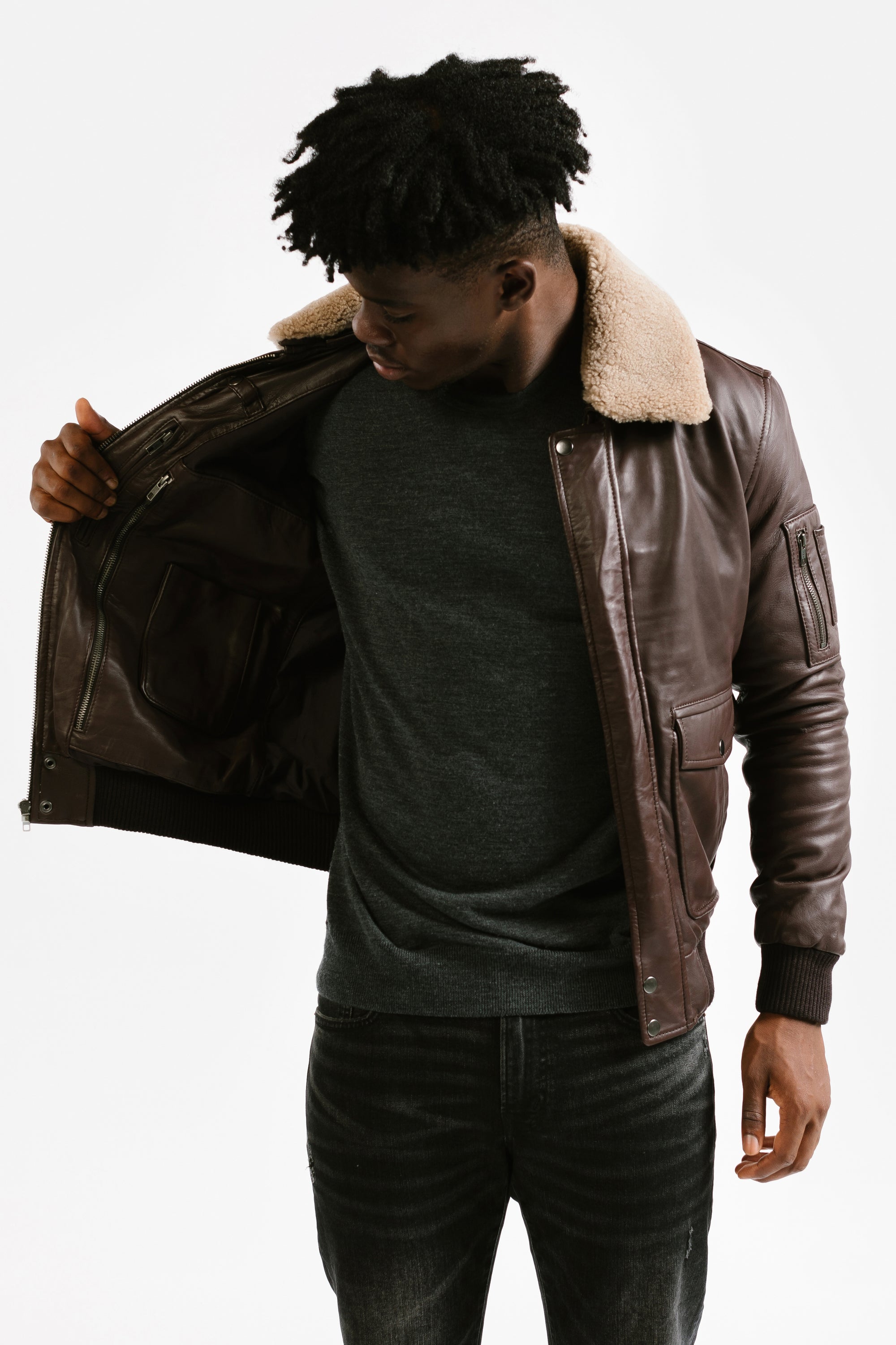 Aviator Leather Jacket | Icarus