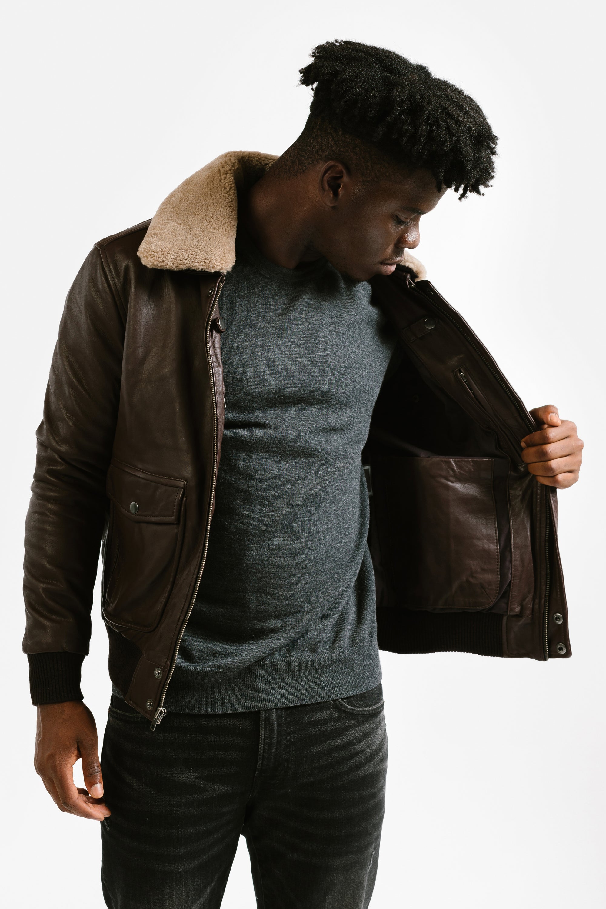 Aviator Leather Jacket | Icarus
