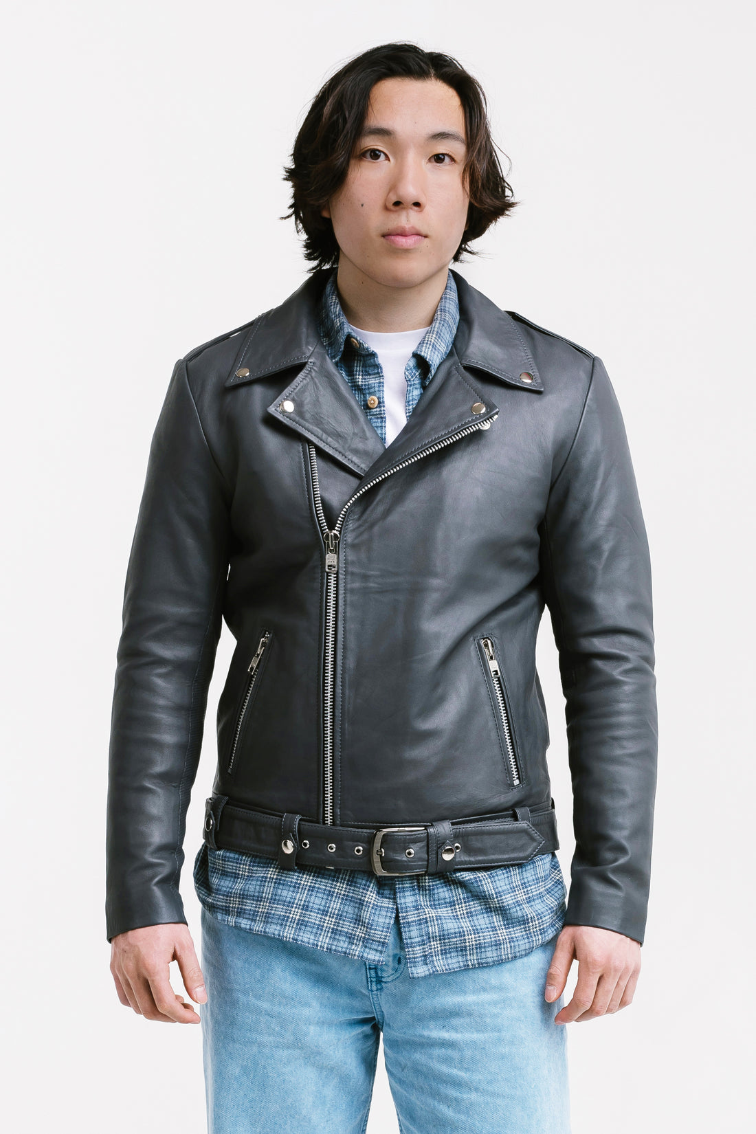 Biker Leather Jacket | Ares